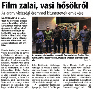 Zalai Hírlap 2022 12 14 291sz 05old - Film zalai, vasi hősökről.jpg Zalai Hírlap 2022 12 14 291sz 05old - Film zalai, vasi hősökről.jpg
