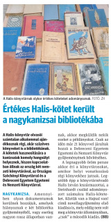 Zalai Hírlap 2025 02 24 046sz 16old - Értékes Halis kötet került.jpg Zalai Hírlap 2025 02 24 046sz 16old - Értékes Halis kötet került.jpg